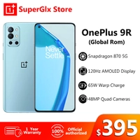  Smartphone OnePlus 9R 5 9 R Snapdragon 870 8GB 128GB 6.55'' 120Hz AMOLED 65W