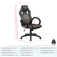 cadeira gamer tokio  - R$494