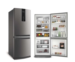 Geladeira Brastemp Frost Free Inverse 443L Inox BRE57AK