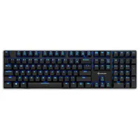 Teclado Gamer Sharkoon Mecânico Switch Kailh Red, LED Azul, US Shark PureWriter