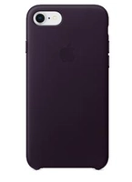 Capa Para iPhone 8/7 Em Couro Apple Dark Aubergine