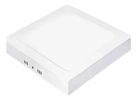 Plafon LED 18W Quadrado Branco Frio Sobrepor
