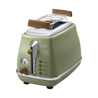 Torradeira DeLonghi Icona Vintage Ctov2103 4 Níveis de Tostagem 2 Fatias Verde - R$134