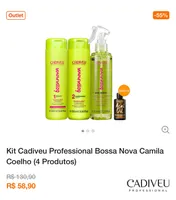 Kit Cadiveu Professional Bossa Nova Camila Coelho (4 Produtos)
