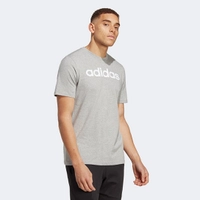 Camiseta Adidas Logo Linear Masculina - Cinza - Tamanho: G