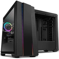 Gabinete NOX HUMMER FUSION, Lateral em Vidro Temperado, Faixas de iluminação RGB Rainbow, 1 FAN RGB