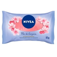 [Leve 3 Pague R$ 1,46 cada] Sabonete em Barra Flor de Cerejeira & Óleos Essenciais NIVEA 85g