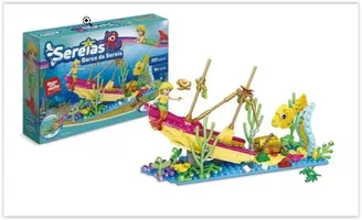 Blocos de Montar - Barco Da Sereia - 221 Peças - Xalingo 02021 | R$ 63