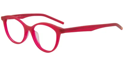 Óculos de Grau Polaroid PLD D303 -Vermelho Fosco Transparente - ILZ/49 | R$148