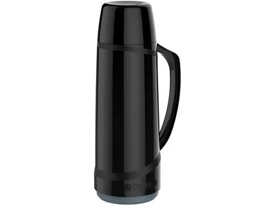 Garrafa Térmica Cristal 1 Litro Preta Soprano