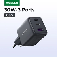 [Com Taxa] Carregador 30W 3 Portas PD 3.0 USB-C Ugreen