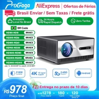 [Envio do Brasil] Projetor PG600W WiFi 1080p Full HD Nativo, DLP PK com Android e Espelhamento de Tela, 21000 Lumes