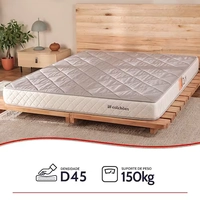 Colchão Casal Espuma D45 A Vácuo Ortopédica Certificada bf Colchões 138x188x17cm