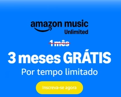 [SELECIONADOS] Ganhe 3 Meses Grátis de Amazon Music Unlimited Plano Individual