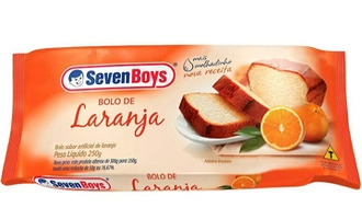 Bolo Sabor Laranja SEVEN BOYS 250G (Min 3) | R$3,20