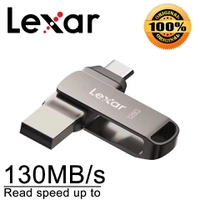 [R$32 Moedas/APP] Pen Drive LEXAR 128GB - Conexão USB-A e Tipo C, USB 3.1, 130MB/s