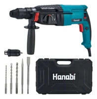 Martelete Rompedor Perfurador Professional 1300w 2.8J 26mm Sds Plus 60Hz Hanabi 127 V ou 227V