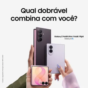 Concorra a Galaxy Z Fold8 Ultra, Fold8, Flip8 - Promoção Samsung Qual dobrável combina com você?