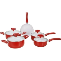 (AME SC 30) Jogo de Panelas Happy Cooking 5 peças Vermelha - La Cuisine