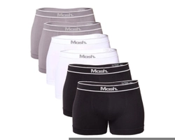 Kit 6 Cuecas Boxer Sem Costura Microfibra Masculina