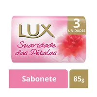 [BH] Kit Sabonete em Barra Lux Suavidade das Pétalas 85g 3 Unidades R$0,99