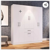 Guarda Roupa Casal 6 Portas 1 Porta Basculante 1 Gaveta Dallas | R$ 301