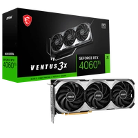 Placa de Vídeo MSI RTX 4060 Ti NVIDIA GeForce Ventus 3X OC, 8GB, GDDR6, DLSS, Ray Tracing,  912-V515
