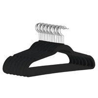 Kit 10 Cabides de Veludo Antideslizantes