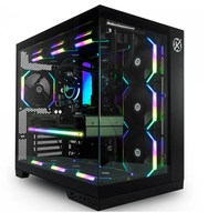 Gabinete Gamer Kalkan Asgard, Mid Tower, Vidro Temperado, ATX, Sem Fonte, Sem Fans, Preto