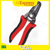 [R$8,68 MOEDAS/ BR] Alicate Descascador de Fios Profissional 7" – 0.06 a 2.6mm, para Instalações Elétricas