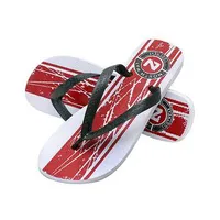 Chinelo Masculino North Way Estampa Branco Preto E Vermelho