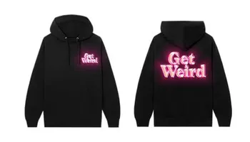 Por R$ 52,16: Suéter com capuz Get Weird Neon Hoodie-black Get