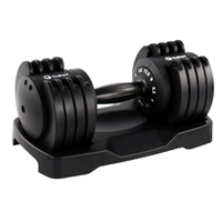 Dumbbell Halter Gallant Regulável Anilhas 11,5Kg Com Base Elite Pro (GDB12R0A-PT)