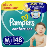 [APP] Fralda Pampers Confort Sec M - 148 fraldas
