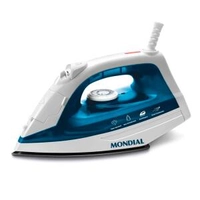 Ferro a Vapor Mondial F32 com Spray - Branco/Azul | R$54