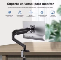 [R$79 "MOEDAS"/BR] Suporte Articulado para Monitor de 14 a 32 Polegadas Suporta até 10KG