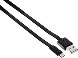 Cabo de Dados Micro USB Flat 1,8m UMI-401/1.8BK Preto Fortrek