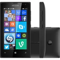 Smartphone Microsoft Lumia 435 Dual Chip Desbloqueado Windows Phone 8.1 Tela 4" 8GB 3G Wi-Fi Câmera 2MP - Preto - R$229