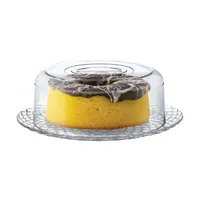 [Cartão Carrefour] Boleira em Vidro com Tampa em Acrílico Redonda Ruvolo Ravena - R$26