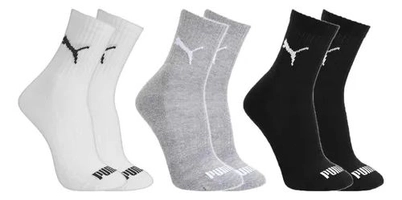 Kit 3 Meias Masculinas Cano Médio Algodão