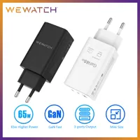 Carregador Wewatch 65w Gan 2 Portas Tipo C 1 PD USB