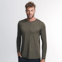 Tech T-Shirt Long Sleeve - Cor: Nori Green (Tam. M G GGeXGG)
