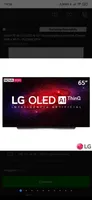 Smart TV 4K LG OLED AI 65” com Inteligência Artificial, Cinema HDR e Wi-Fi - R$9999