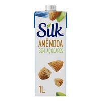 Bebida Vegetal Silk Amêndoa Sem Açúcar 1L
