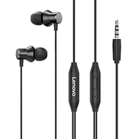 Lenovo Fone Com Fio In Ear Preto 3.5MM Com Microfone 1.15M