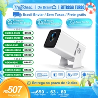[Envio do Brasil] Projetor TD80W WiFi Full HD 1920x1080p Nativo com Android, Evolução do HY300 e HY320, Espelhamento de Tela, 11000 Lumens