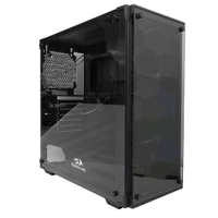 Gabinete Redragon Wheeljack Preto ATX Lateral de Vidro Temperado Sem Cooler | R$276