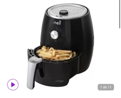 Fritadeira Elétrica sem Óleo/Air Fryer Nell Smart - Preta 2,4L com Timer