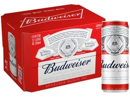 [Levando 2 Pack R$58] Cerveja Budweiser American Lager 12 Unidades