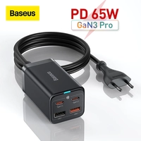 Carregador Baseus 65w GAN3 Pro